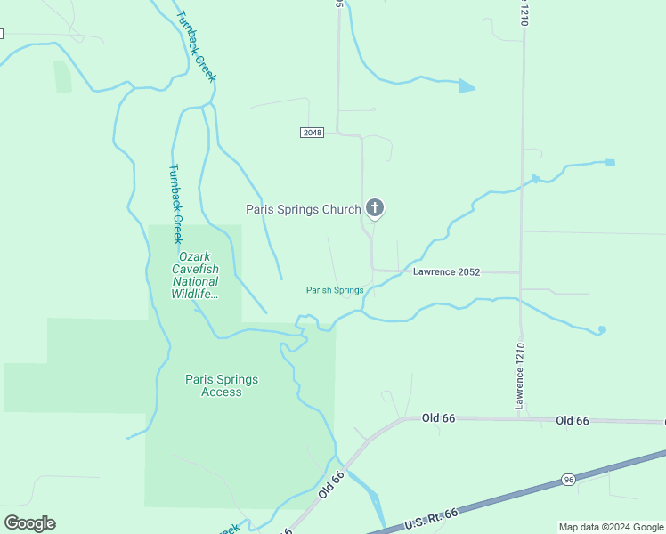 map of restaurants, bars, coffee shops, grocery stores, and more near 20515 Lawrence 2048 in Everton