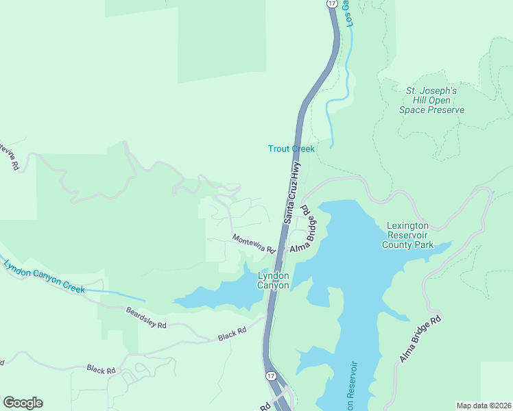 map of restaurants, bars, coffee shops, grocery stores, and more near 18537 Vina Drive in Los Gatos