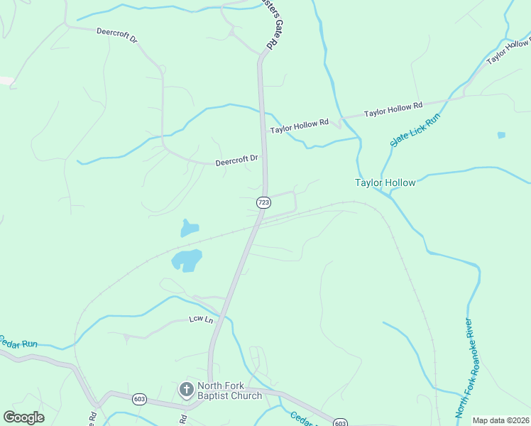 map of restaurants, bars, coffee shops, grocery stores, and more near 1171-1181 Lusters Gate Road in Blacksburg