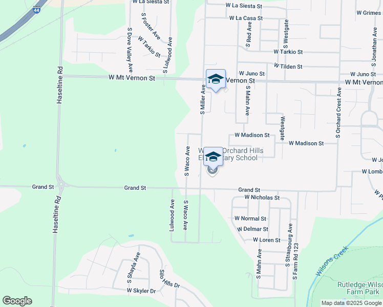 map of restaurants, bars, coffee shops, grocery stores, and more near 846 South Waco in Springfield