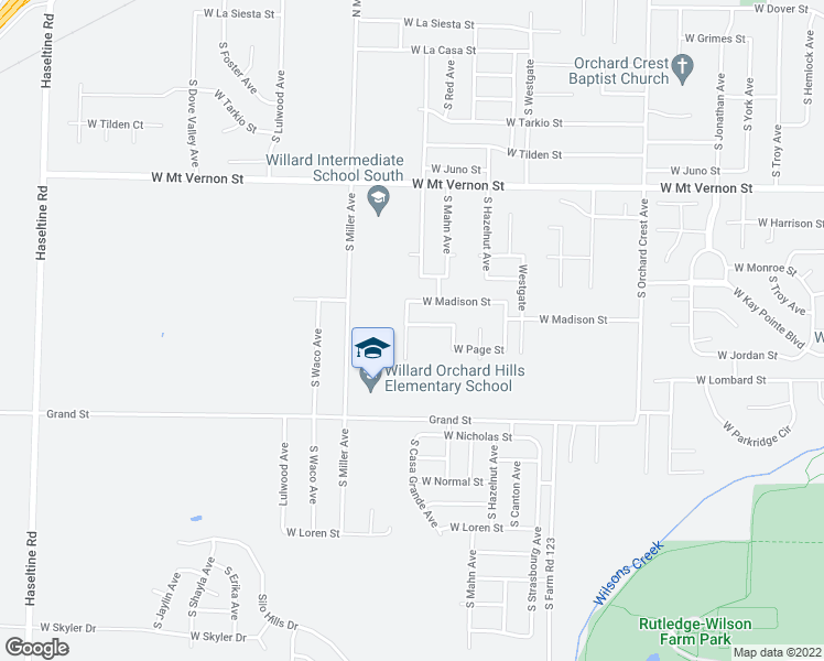 map of restaurants, bars, coffee shops, grocery stores, and more near 4452 West Huckleberry Street in Springfield