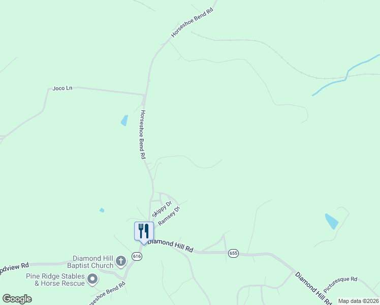 map of restaurants, bars, coffee shops, grocery stores, and more near 1218 Savanna Hills Drive in Moneta