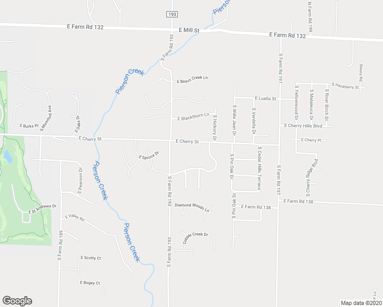 map of restaurants, bars, coffee shops, grocery stores, and more near 4652 East Farm Road 136 in Springfield