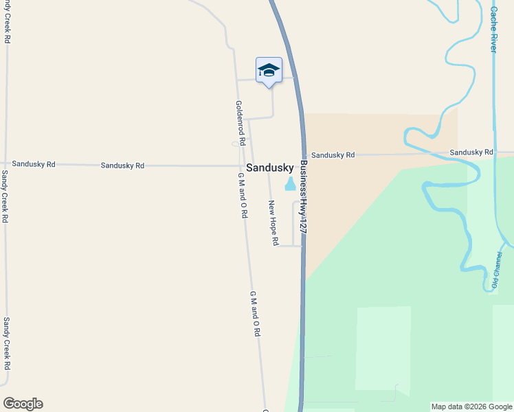 map of restaurants, bars, coffee shops, grocery stores, and more near 24801-25099 New Hope Road in Tamms