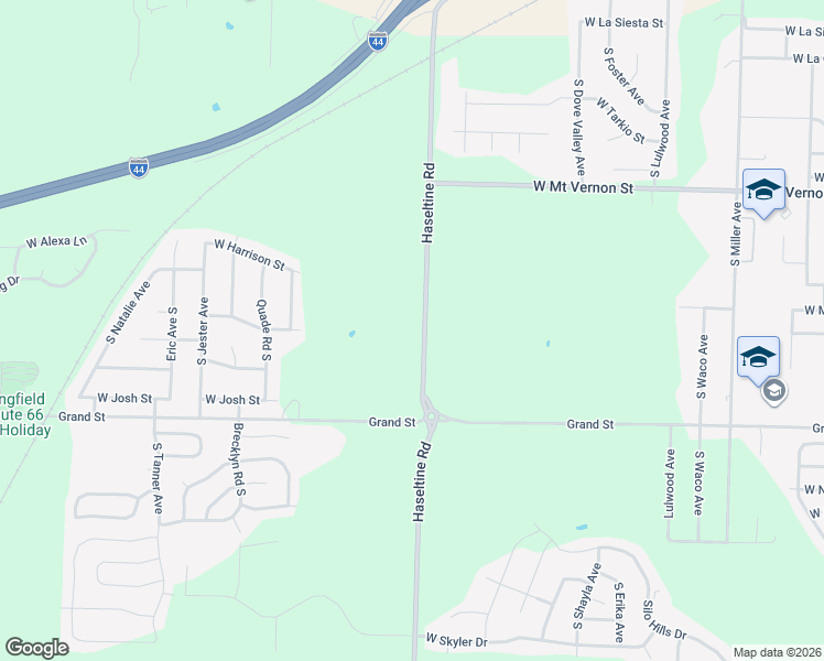map of restaurants, bars, coffee shops, grocery stores, and more near 764 South Farm Road 115 in Springfield