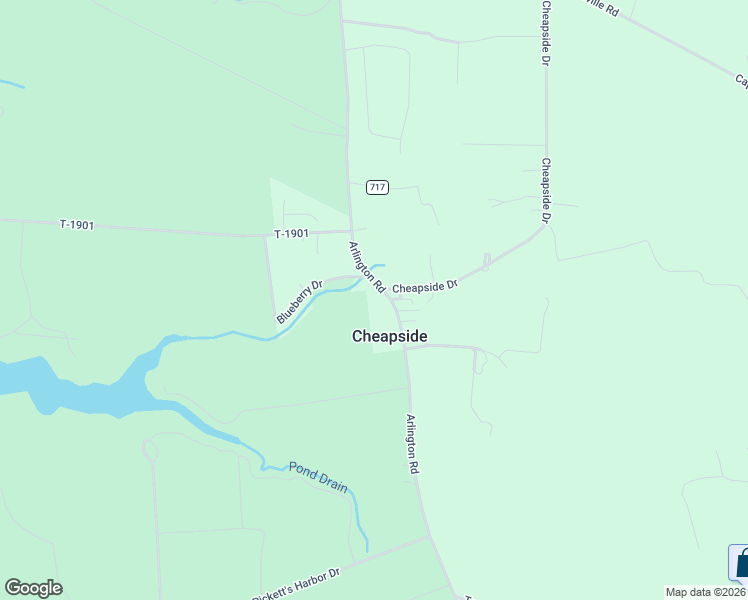 map of restaurants, bars, coffee shops, grocery stores, and more near 27460 Arlington Road in Cape Charles