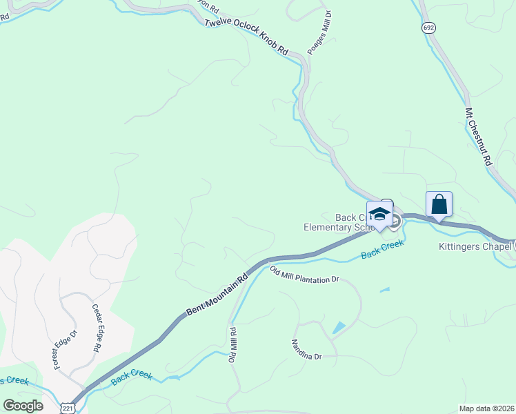 map of restaurants, bars, coffee shops, grocery stores, and more near 7089 Crown Road in Roanoke