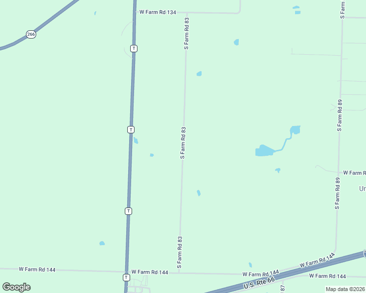 map of restaurants, bars, coffee shops, grocery stores, and more near South Farm Road 83 in Springfield