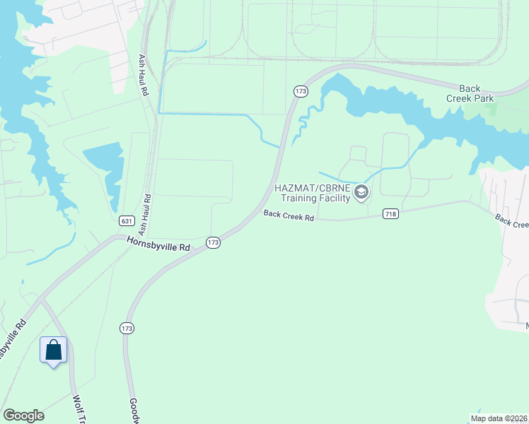 map of restaurants, bars, coffee shops, grocery stores, and more near 201 Back Creek Road in Seaford
