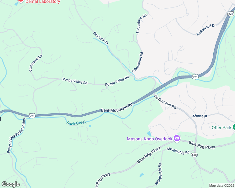 map of restaurants, bars, coffee shops, grocery stores, and more near 6045 Country Homes Road in Roanoke