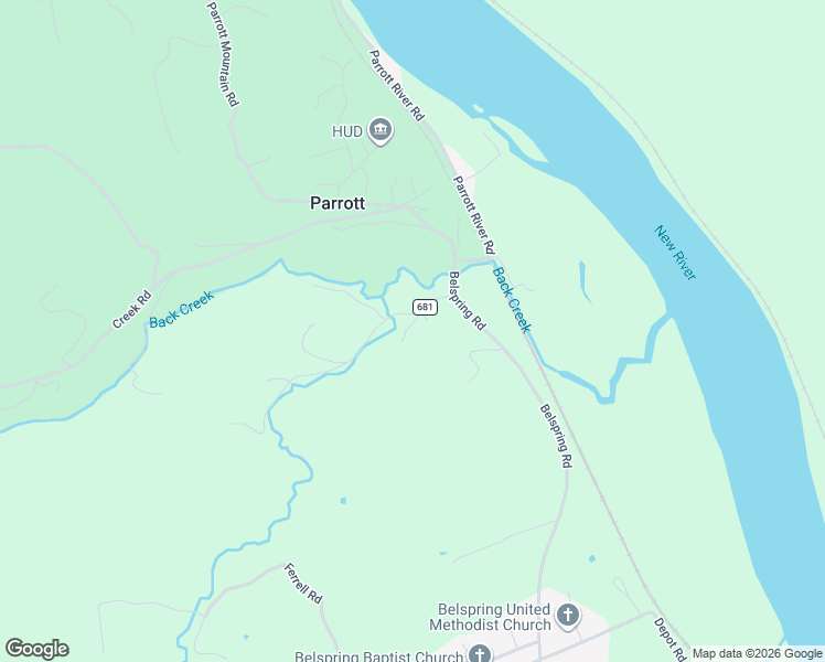 map of restaurants, bars, coffee shops, grocery stores, and more near 7868 State Road 681 in Parrott