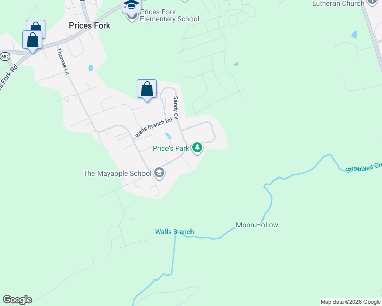 map of restaurants, bars, coffee shops, grocery stores, and more near 2795 Old Fort Road in Blacksburg