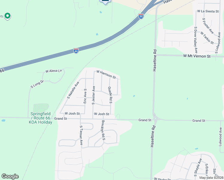 map of restaurants, bars, coffee shops, grocery stores, and more near 819 Quade Road South in Springfield