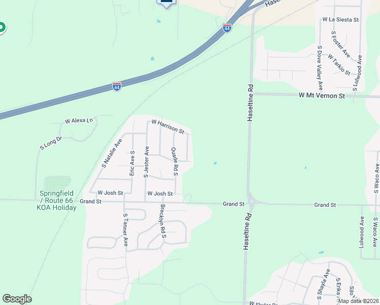 map of restaurants, bars, coffee shops, grocery stores, and more near 822 South Lester Road in Springfield