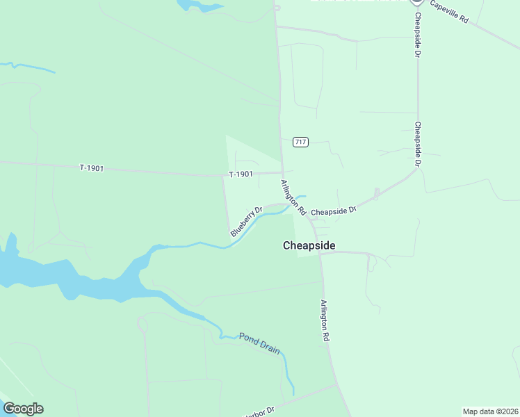 map of restaurants, bars, coffee shops, grocery stores, and more near 27559 Blueberry Drive in Cape Charles