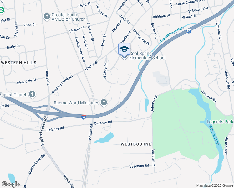 map of restaurants, bars, coffee shops, grocery stores, and more near 1826 Grimes Road in Petersburg