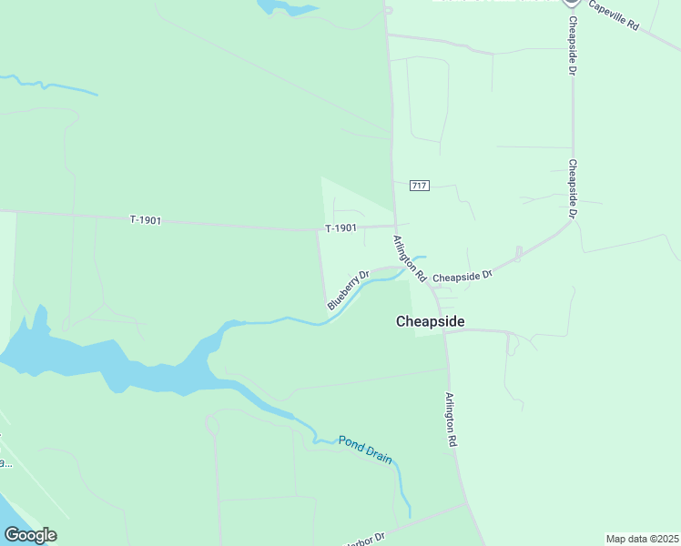 map of restaurants, bars, coffee shops, grocery stores, and more near 27529 Blueberry Drive in Cape Charles