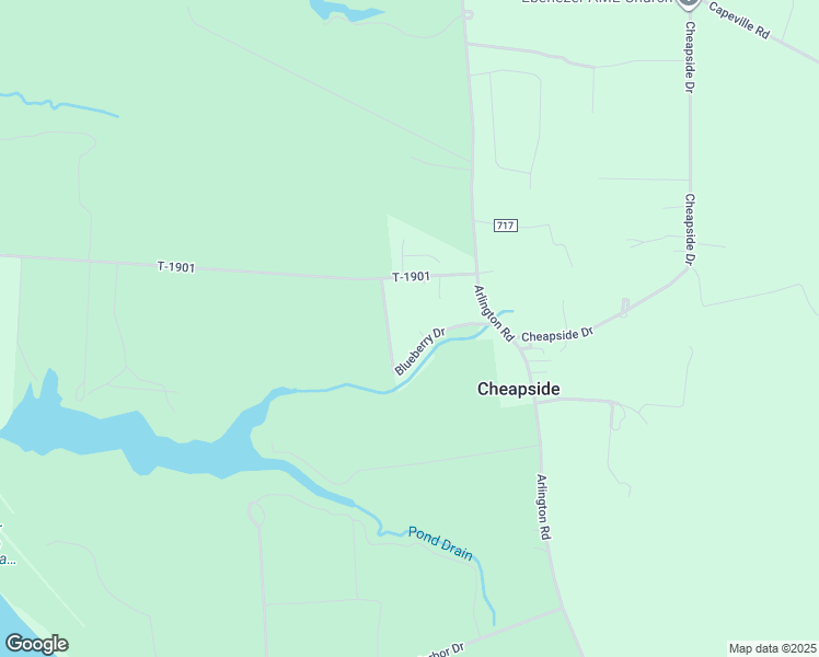 map of restaurants, bars, coffee shops, grocery stores, and more near 27529 Blueberry Drive in Cape Charles