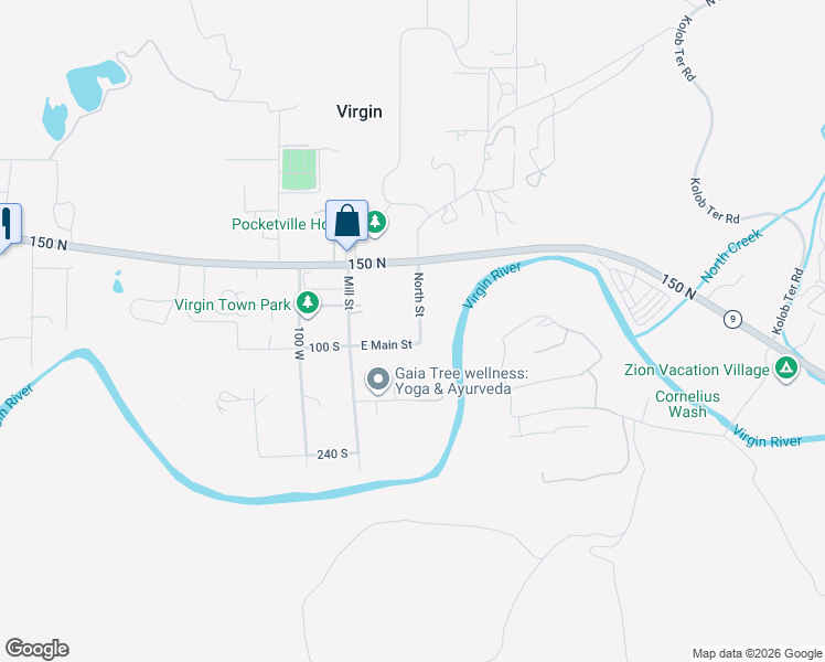 map of restaurants, bars, coffee shops, grocery stores, and more near 94 North Street in Virgin