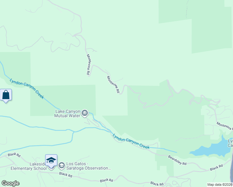 map of restaurants, bars, coffee shops, grocery stores, and more near 19375 Montevina Road in Los Gatos
