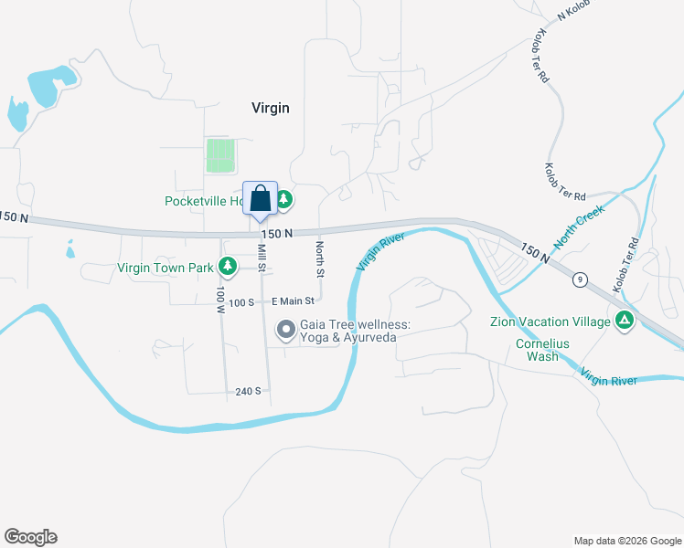 map of restaurants, bars, coffee shops, grocery stores, and more near 94 North Street in Virgin