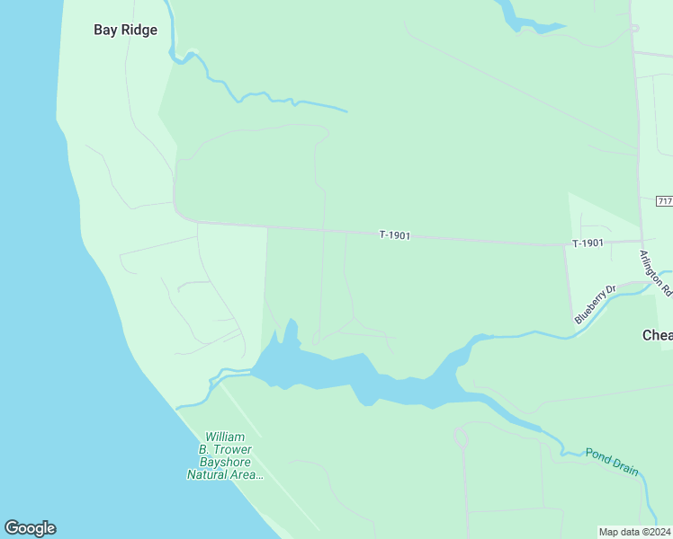 map of restaurants, bars, coffee shops, grocery stores, and more near 27406 Allure Way in Cape Charles