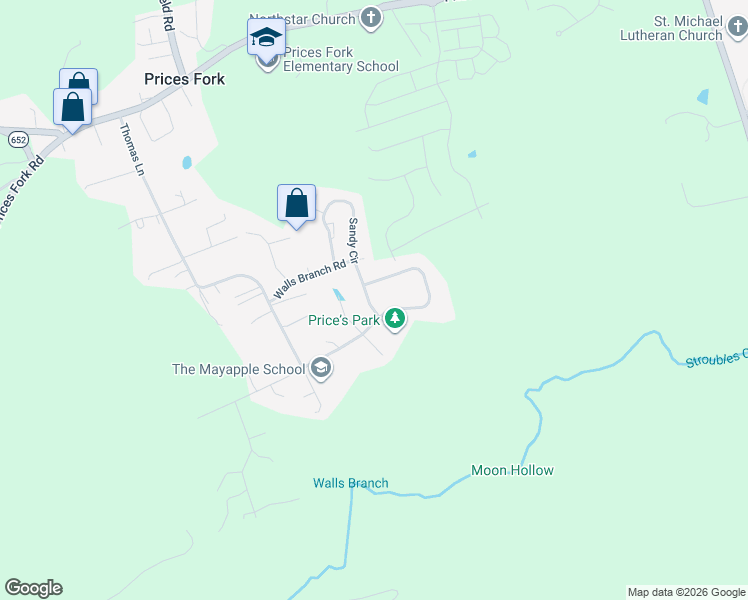 map of restaurants, bars, coffee shops, grocery stores, and more near 1332 Mockingbird Drive in Blacksburg