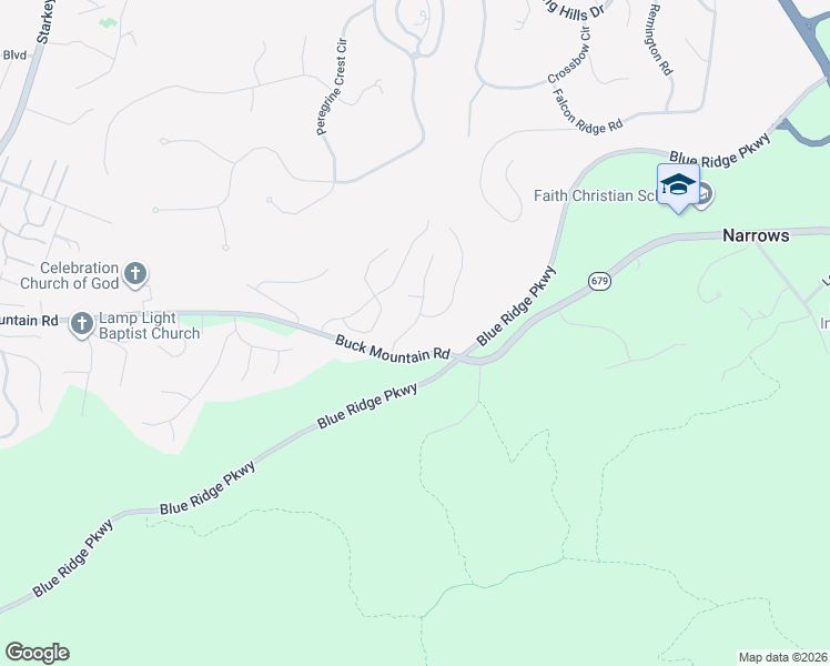 map of restaurants, bars, coffee shops, grocery stores, and more near 4011 Parkway Place Drive in Cave Spring