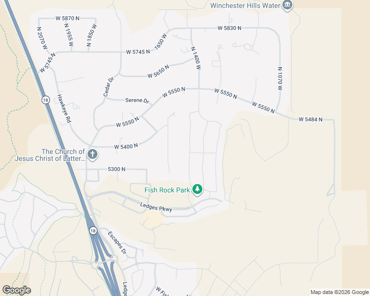 map of restaurants, bars, coffee shops, grocery stores, and more near 5377 North Johnson Arch Drive in St. George
