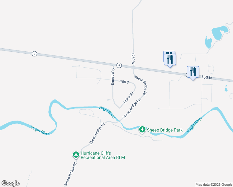 map of restaurants, bars, coffee shops, grocery stores, and more near 132 1420 West in Virgin