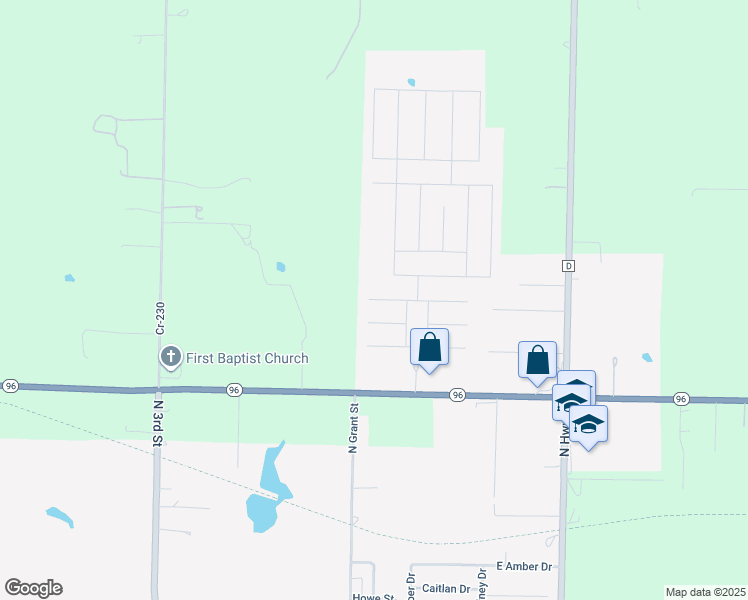 map of restaurants, bars, coffee shops, grocery stores, and more near Ty Court in Oronogo