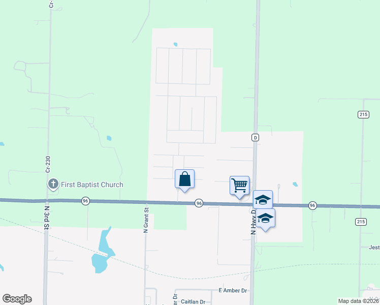 map of restaurants, bars, coffee shops, grocery stores, and more near 707 Sean Court in Oronogo