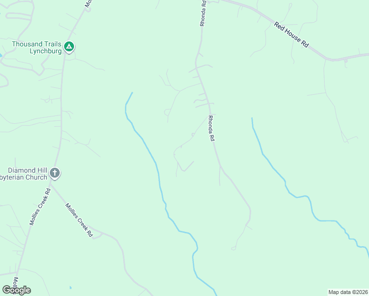 map of restaurants, bars, coffee shops, grocery stores, and more near 707 Rhonda Road in Rustburg