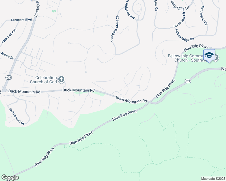 map of restaurants, bars, coffee shops, grocery stores, and more near 4138 Faircrest Lane in Roanoke