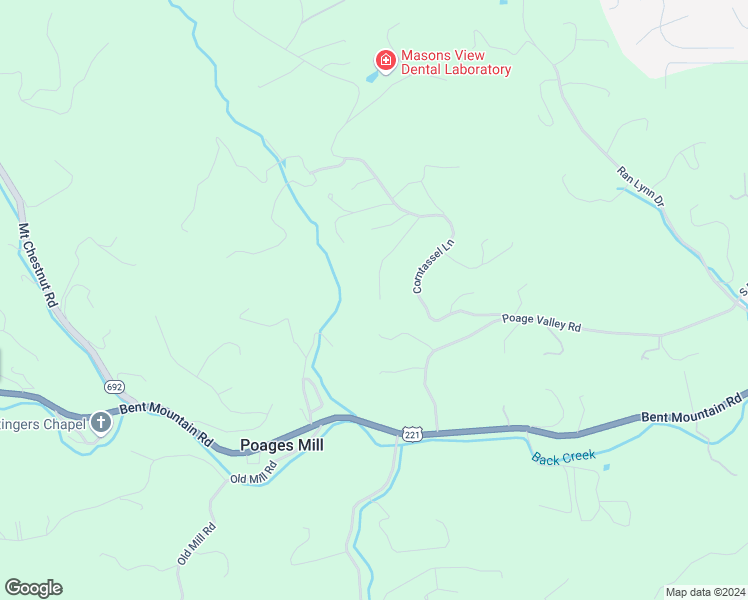 map of restaurants, bars, coffee shops, grocery stores, and more near 6302 Moncap Trail in Roanoke