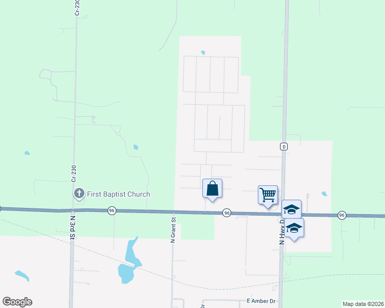 map of restaurants, bars, coffee shops, grocery stores, and more near 626 Ty Court in Oronogo