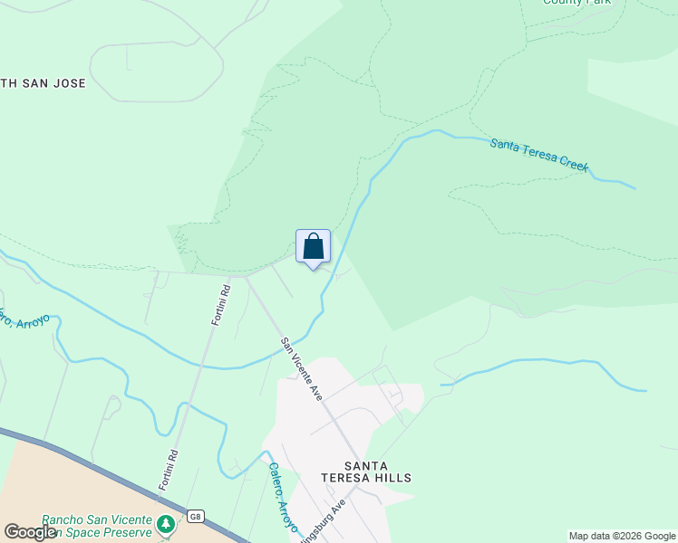 map of restaurants, bars, coffee shops, grocery stores, and more near 22000 Fortini Road in San Jose