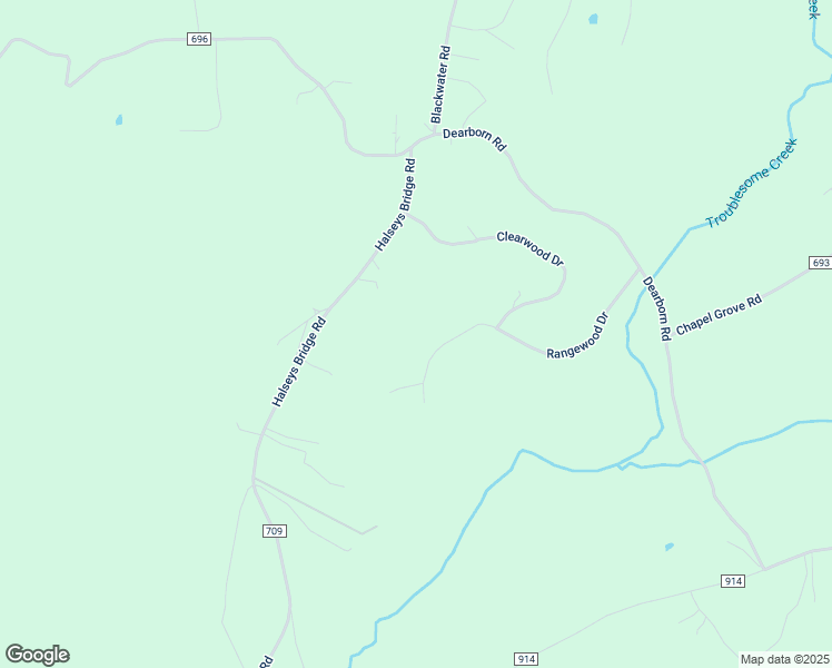 map of restaurants, bars, coffee shops, grocery stores, and more near 563 Rangewood Drive in Evington