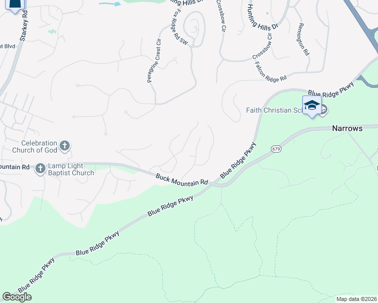 map of restaurants, bars, coffee shops, grocery stores, and more near 4335 Faircrest Lane in Cave Spring