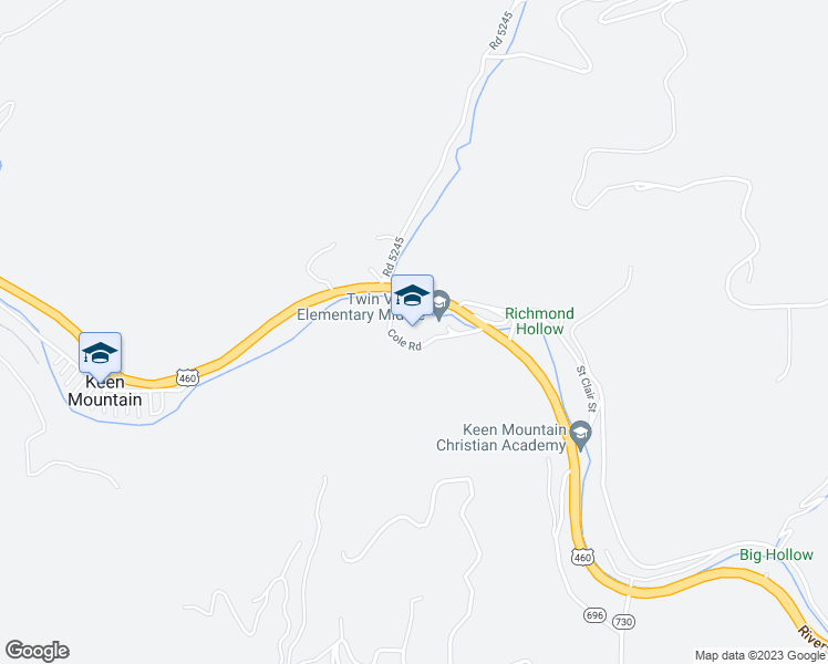 map of restaurants, bars, coffee shops, grocery stores, and more near 9017 Riverside Drive in Oakwood