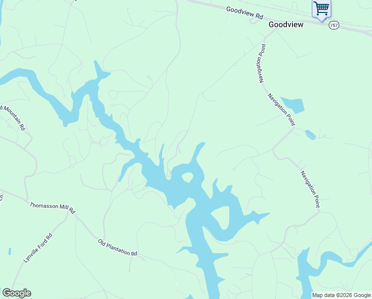 map of restaurants, bars, coffee shops, grocery stores, and more near 1655 Carroll Road in Goodview