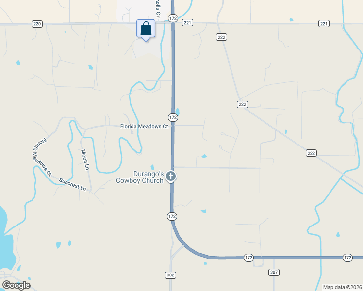 map of restaurants, bars, coffee shops, grocery stores, and more near 1670 Colorado 172 in Durango