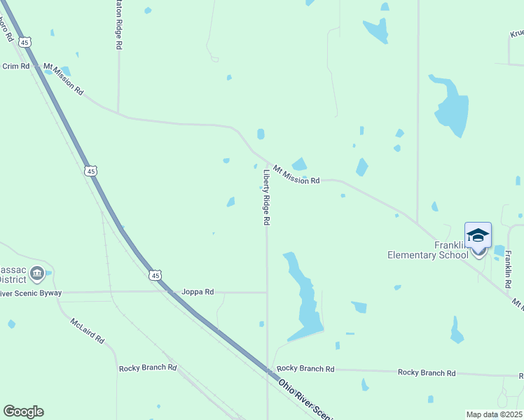 map of restaurants, bars, coffee shops, grocery stores, and more near 3214-3598 Liberty Ridge Road in Metropolis