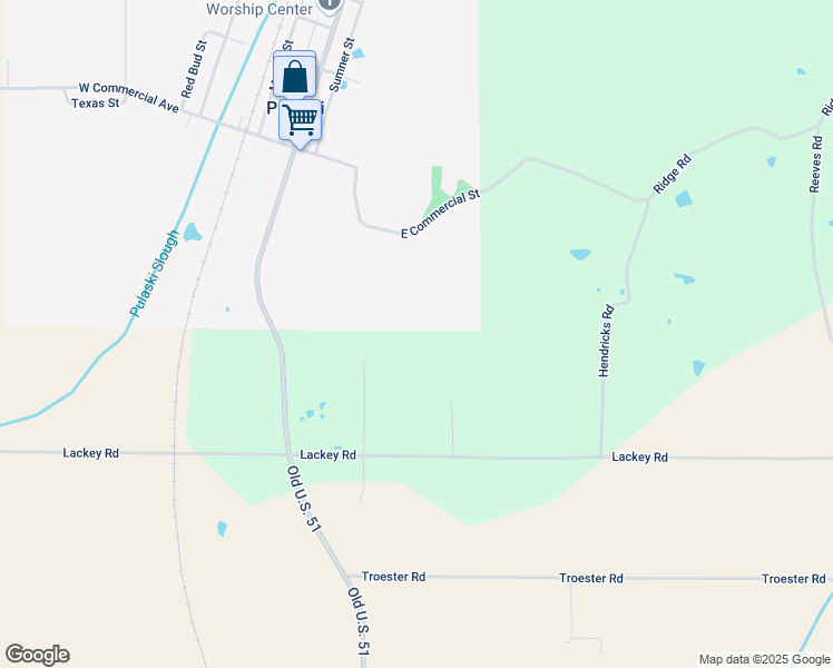 map of restaurants, bars, coffee shops, grocery stores, and more near 194 Malone Lane in Pulaski County