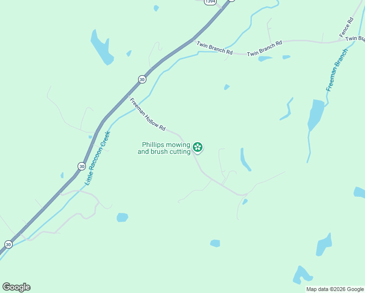 map of restaurants, bars, coffee shops, grocery stores, and more near 135 Freeman Branch Road in East Bernstadt