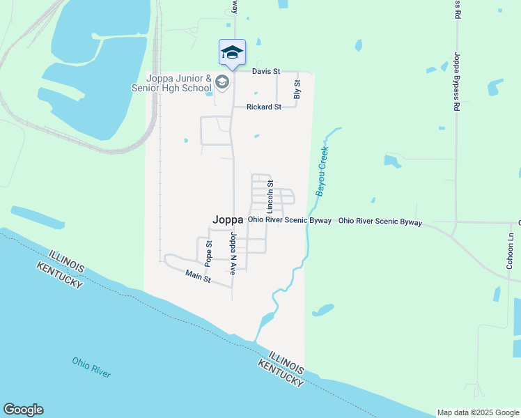 map of restaurants, bars, coffee shops, grocery stores, and more near in Joppa