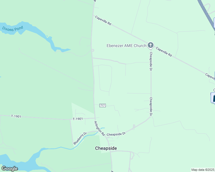map of restaurants, bars, coffee shops, grocery stores, and more near 3364 Sherwood Gate in Cape Charles
