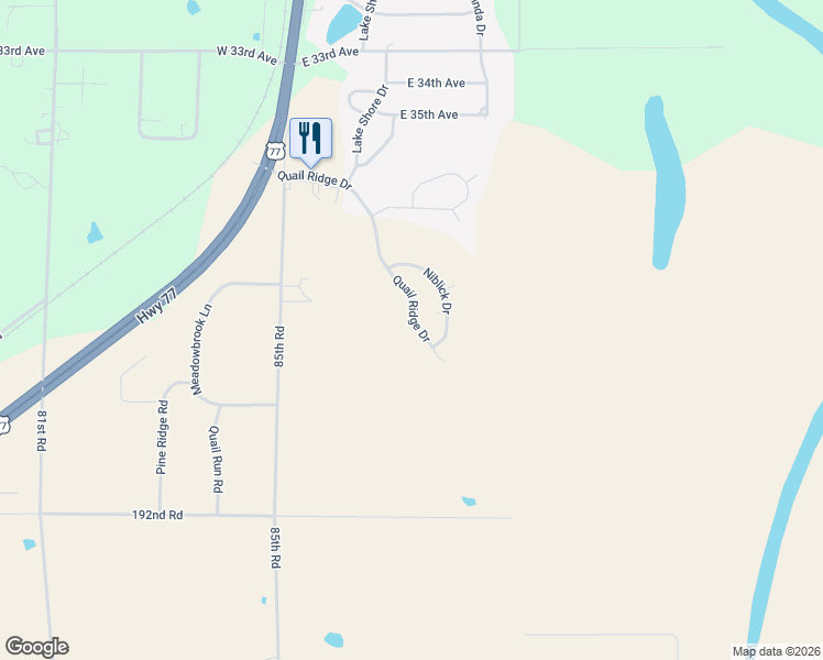 map of restaurants, bars, coffee shops, grocery stores, and more near 4217 Quail Ridge Drive in Winfield