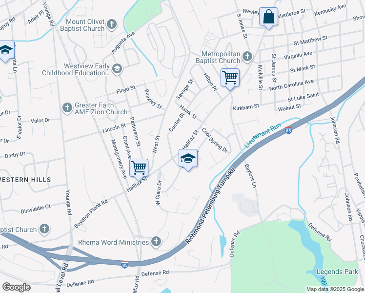 1473 Halifax Street, Petersburg VA Walk Score