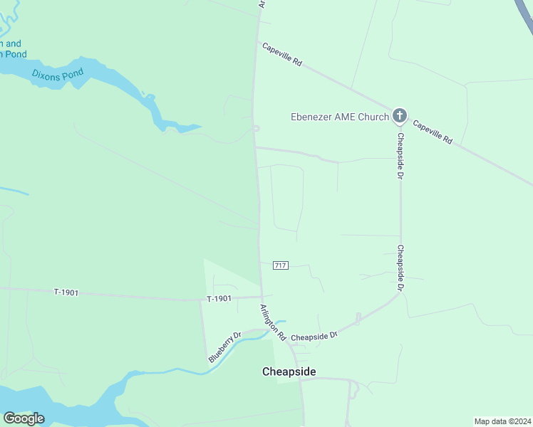map of restaurants, bars, coffee shops, grocery stores, and more near 27204 Castle Row in Cape Charles